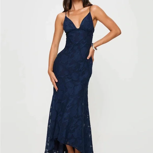Princess Polly CYRENE MAXI DRESS NAVY - Picture 2 of 12